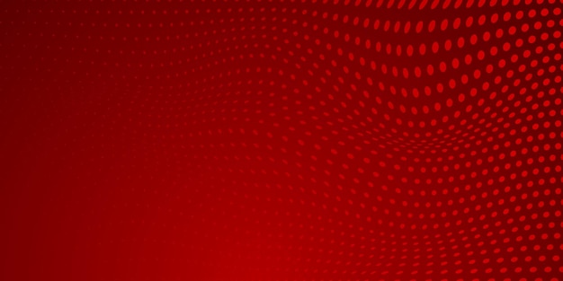 Abstract background made of halftone dots in red colors