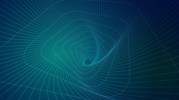 abstract background of bright glowing particles and paths. vector illustration