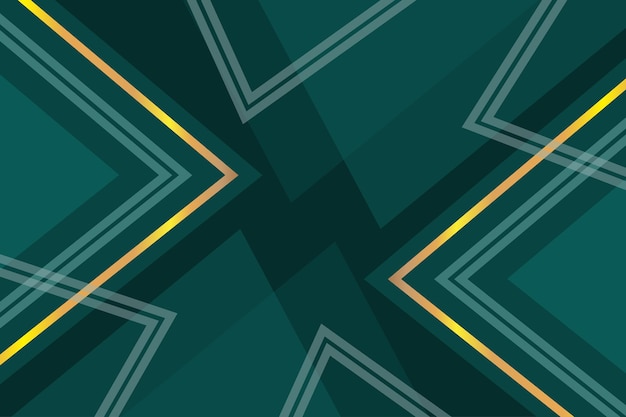 abstract background of gradient color triangles with gold lines