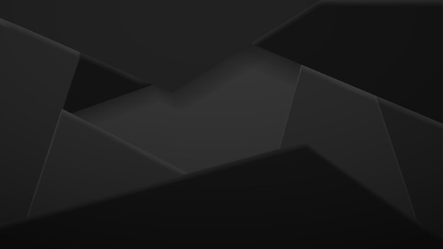 Abstract background of polygonal tiles in black colors