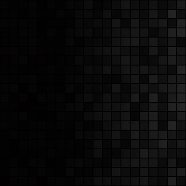 Abstract background of small squares in black and gray colors with horizontal gradient