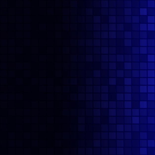 abstract background of small squares in dark blue colors with horizontal gradient