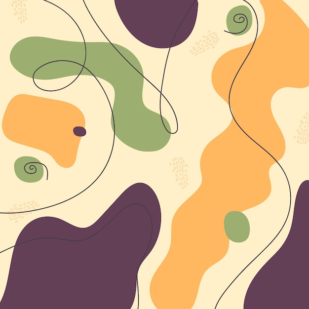abstract background pastel colors various abstract shapes smooth lines and shapes vector art