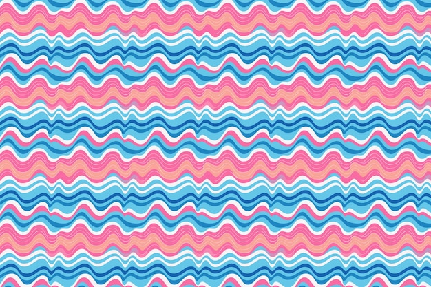 Abstract Background Pattern with Colorful Waves Vibrant Flowing Design