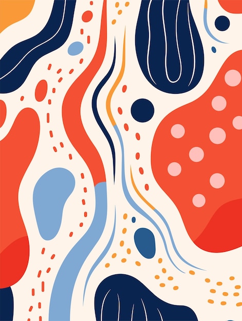 abstract background poster floral