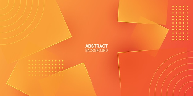 Abstract background shape square triangle orange color futuristic modern
