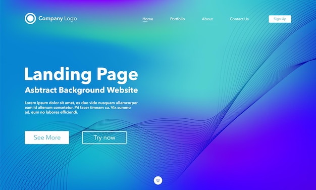 Abstract background. Template Landing Page websites.