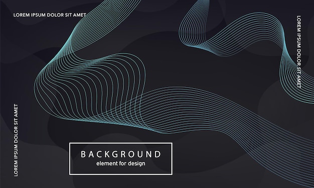 abstract background wave element for design poster stylized art colorful shiny gradient lines