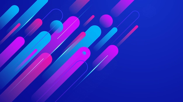 Abstract background waves and lines composition created with lights and shadows Technology or business digital template