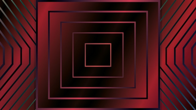 abstract background with a diamond shape in red green an background of squares different shades