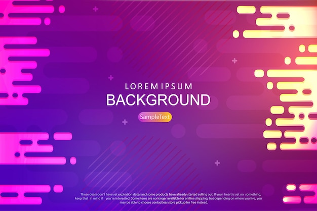 Abstract background with a gradient of blue and purple the silhouette of horizontal rounded stripes