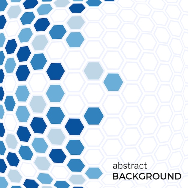 abstract background with blue hexagons elements.  vector illustration.
