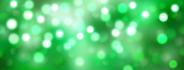 Abstract background with bokeh effect in green colors