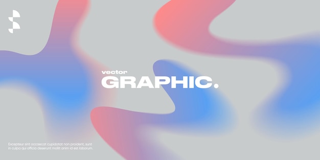 Abstract Background with Colorful Gradient shape Blurred motion effect Trendy Design Elements