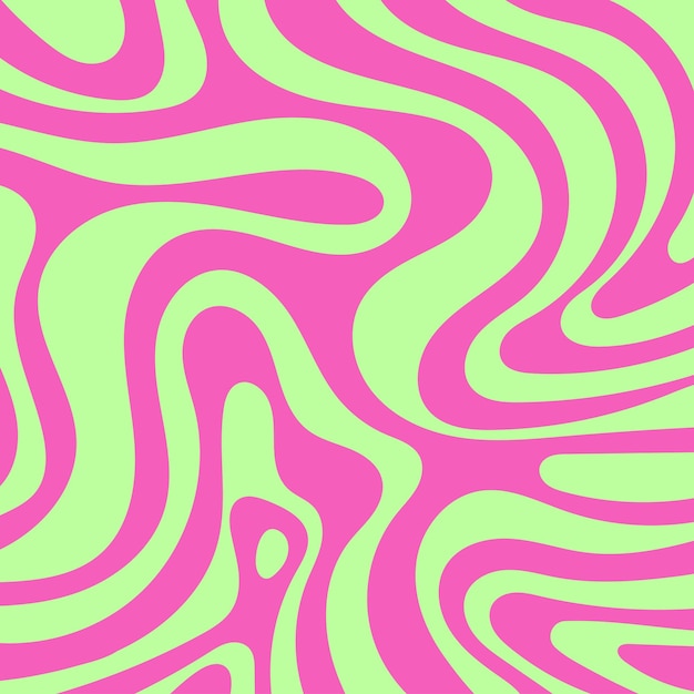 Abstract background with colorful wave pattern in retro style