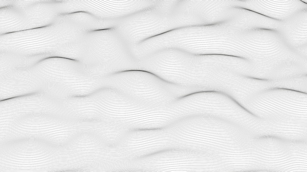 abstract background with distorted line shapes on a white background monochrome sound line waves