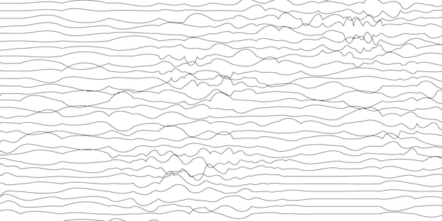 Abstract background with distorted line shapes vector