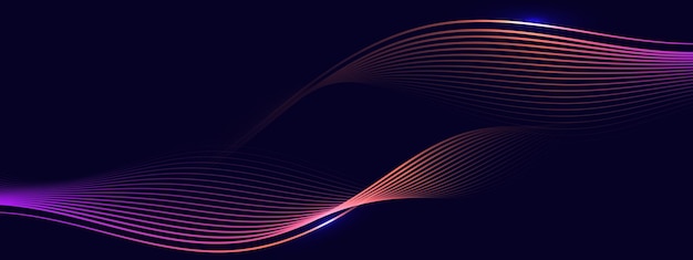 Abstract background with flowing particles