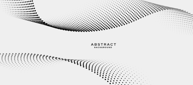 abstract background with flowing particles