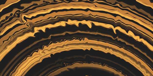 abstract background with fluid stripes curving into semicircle water circles on glass effect
