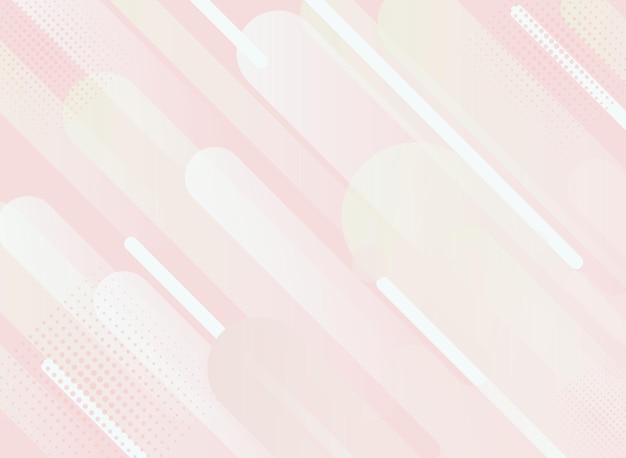 Abstract background with geometric shapes Vector illustration Pink and white colors