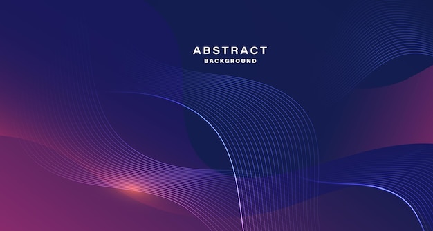 Abstract background with glowing curved lines