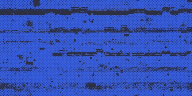 Abstract background with grunge halftone and distressed blue stripes bold texture