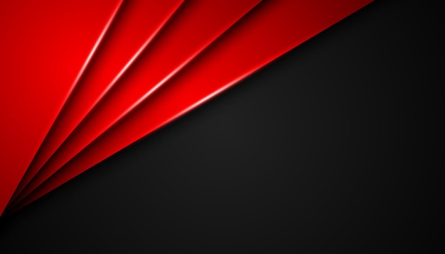 Abstract background with lines 3d realistic paper cut style Vector illustration
