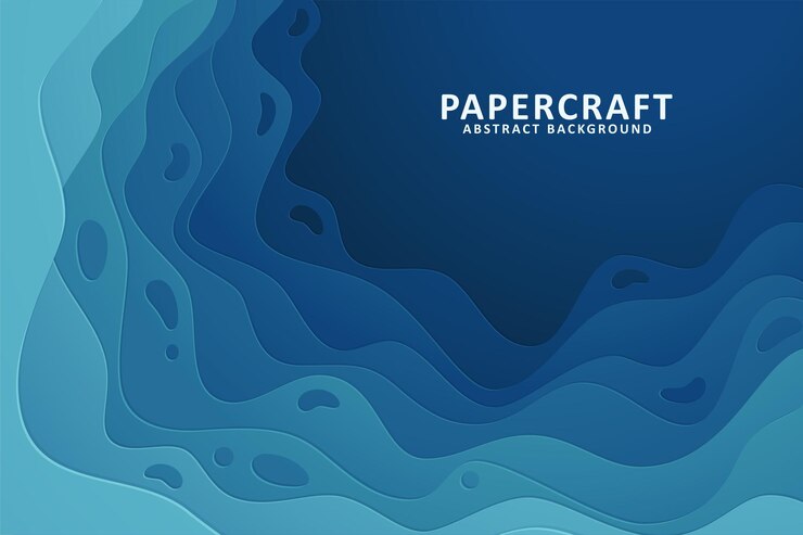Vektör abstract background with paper cut shape
