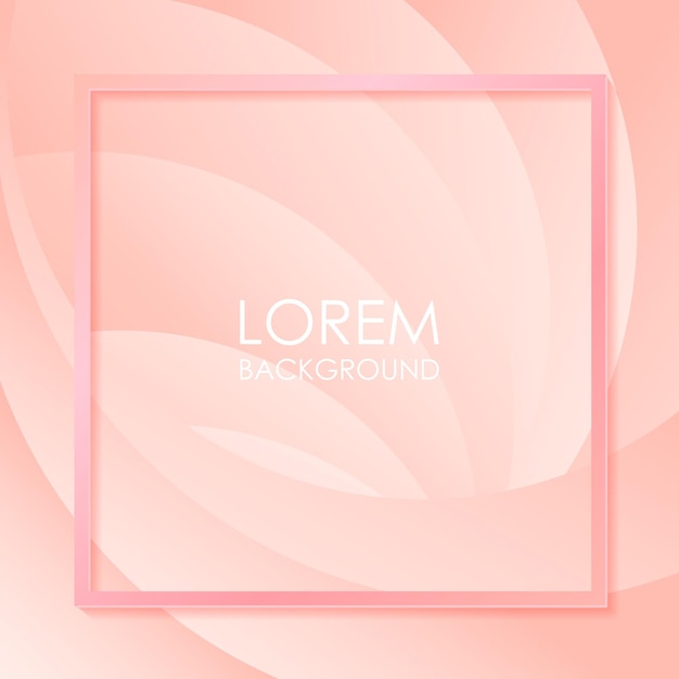 Abstract background with pink gradient and frame Vector illustration for your design