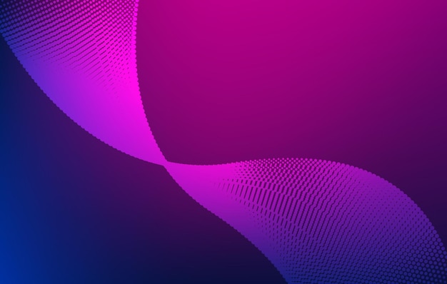 abstract background with purple and blue wave lines effect wallpaper design dynamic lines backgroun