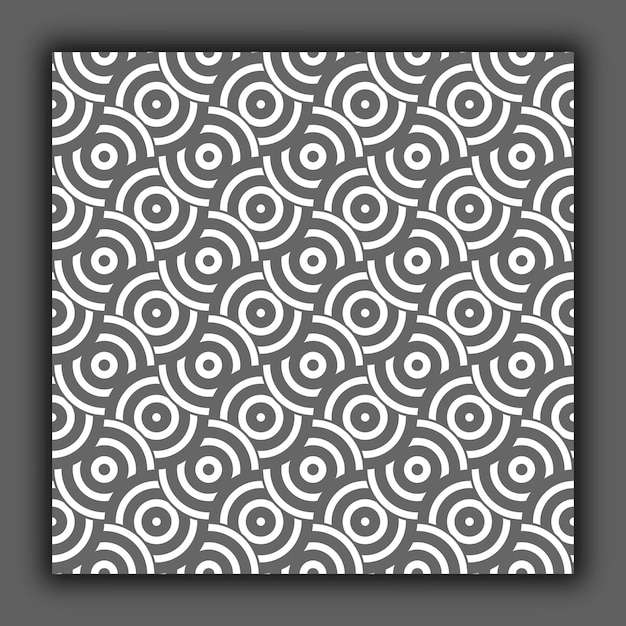 Abstract background with round linear shapes Template for texture textiles