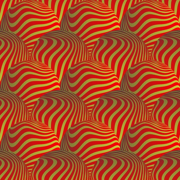 Abstract background with seamless textured red color combined with gold color