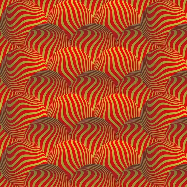 Abstract background with seamless textured red color combined with gold color