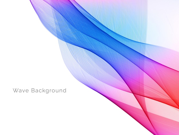 abstract background with smooth stylish color wave