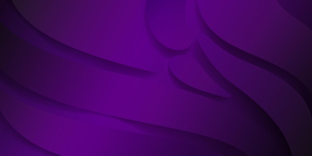 abstract background with smooth wavy shapes in purple colors