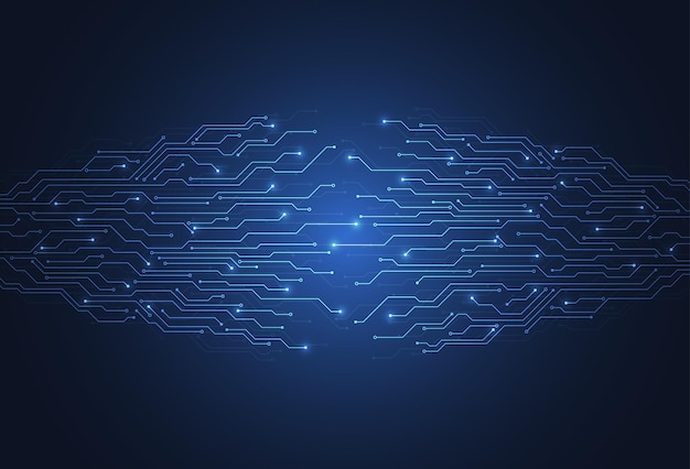 Abstract background with technology circuit board texture Electronic motherboard
