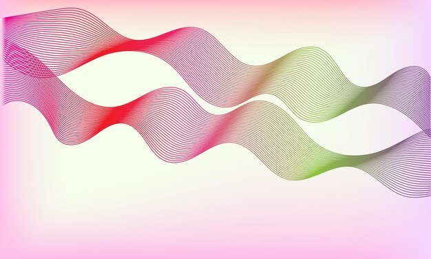 abstract background with wavy linescolorful background with a green and pink lines with a red and g
