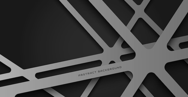 abstract black and silver background with deep shadow and texture, luxury line background concept.
