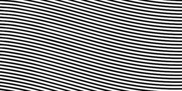 abstract black and white curved lines pattern