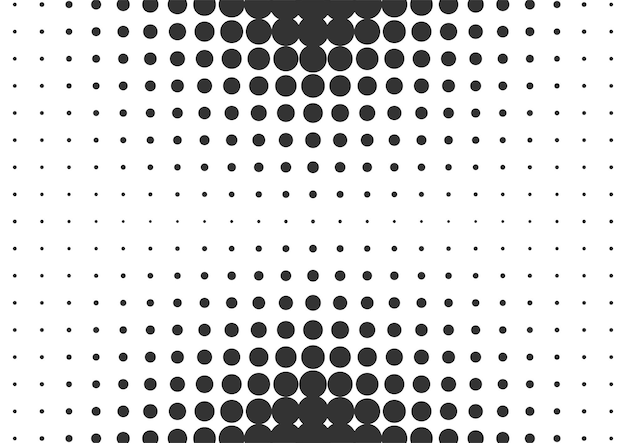 abstract black and white dots halftone background, halftone background design
