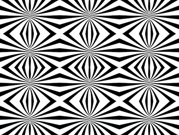 Abstract black and white geometric seamless pattern background. Vector illustration