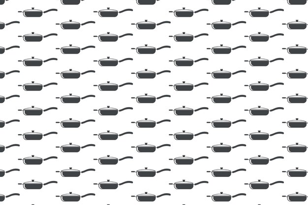 Abstract black and white pan logo pattern Free Vector