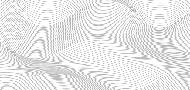 Abstract black and white wave background