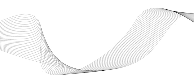 Abstract black and white wave background