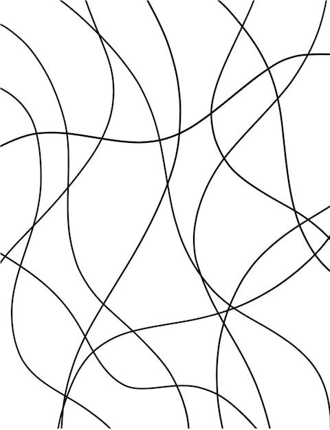abstract black and white wavy line pattern minimalistic design perfect for backgrounds