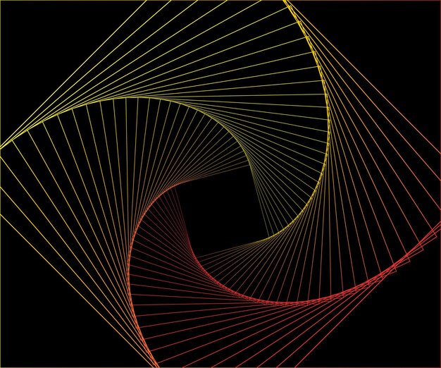 Abstract black background Yellow and Red unique luxury template