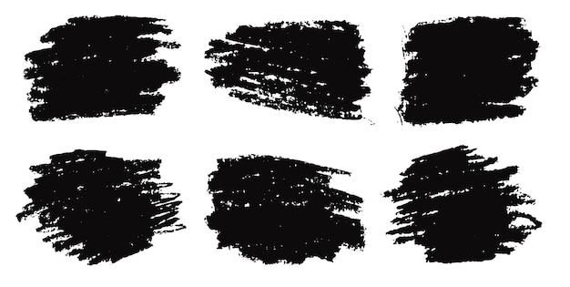 abstract black brush stokes