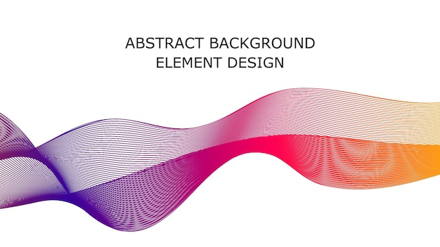 abstract blue and purple gradient color curve on white background