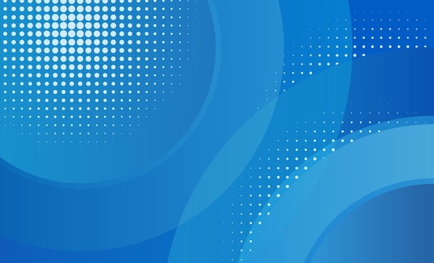 abstract blue background with circles and dots
